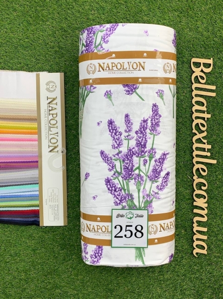 Cатин  принт 258