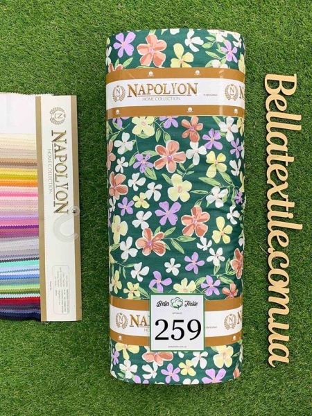 Cатин  принт 259