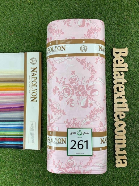 Cатин  принт 261