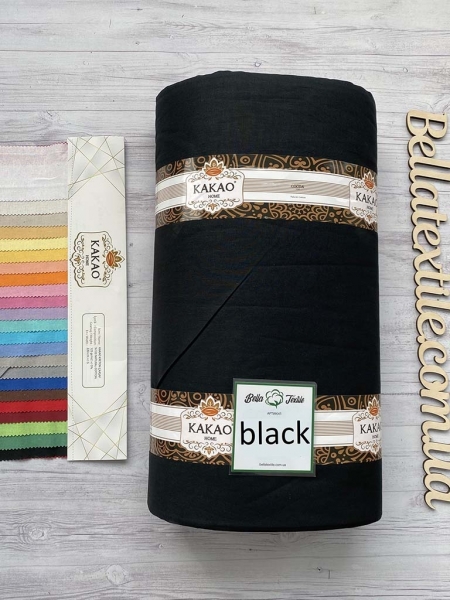 Бязь однотонна № black
