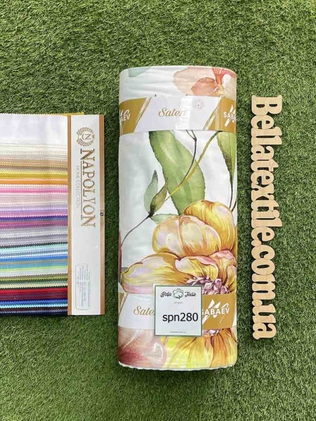 Cатин  принт 280