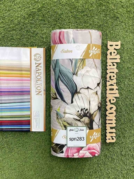 Cатин  принт 283