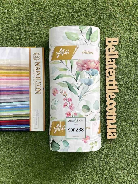 Cатин  принт 288