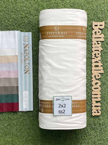 Страйп сатин Napolyon N2 полоска 2х2