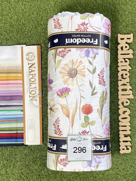 Cатин  принт 296