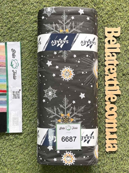 Ранфорс принт 6687