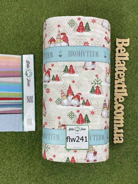 Фланель принт Wella Home 241 беж