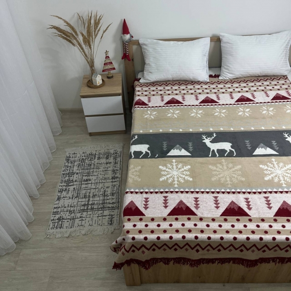 Плед покривало Aksu 160x200 бордо