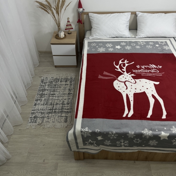 Плед покривало новорічне 150x200  