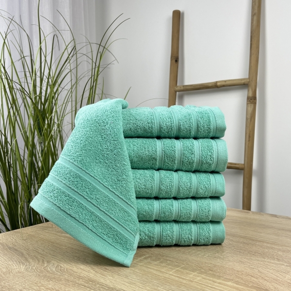 Рушники лице 50х90 5 штук ментол