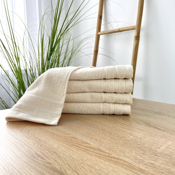 Рушники  30х50 5 штук  молочний