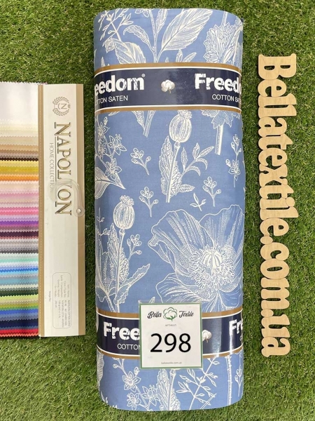 Cатин  принт 298