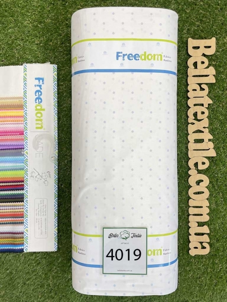 Ранфорс принт 4019 блакитний 