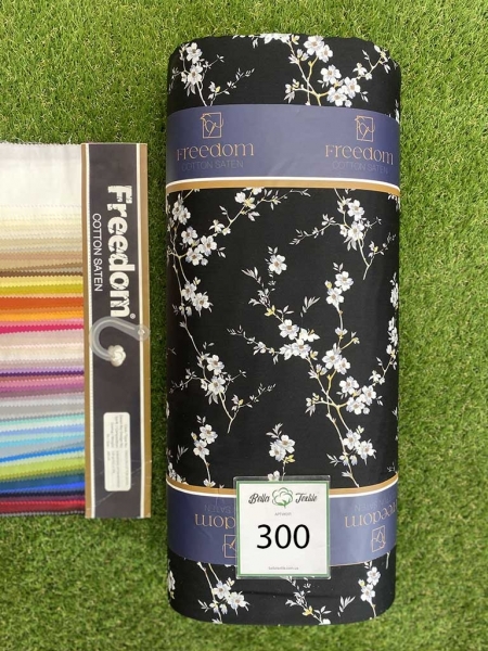 Cатин  принт 300