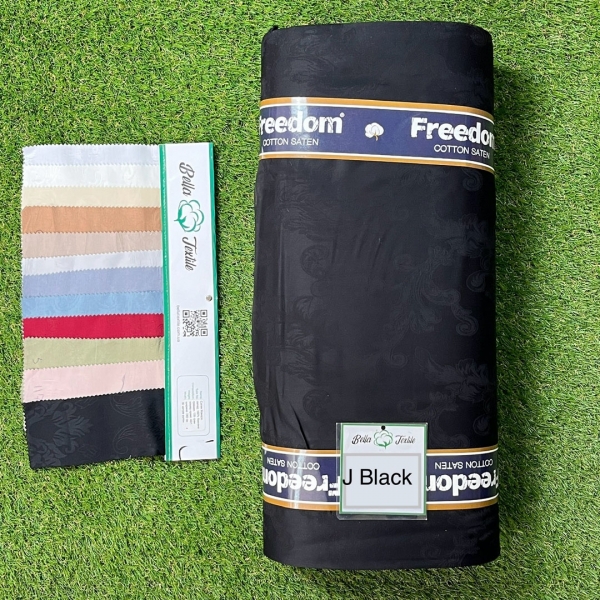 Сатин жакард № 1black