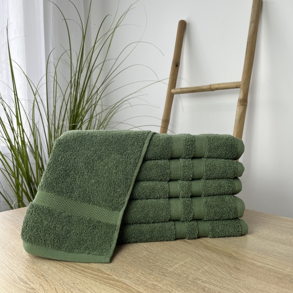 Рушники баня 70х140 5 штук     зелений