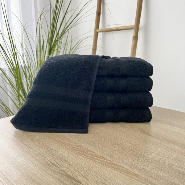 Рушники лице 50х90 5 штук  чорний