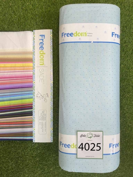 Ранфорс принт 4025 на ментоловому фоні