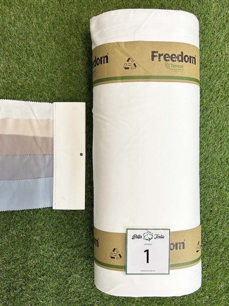 Сатин тенсел 100% код 1 білий