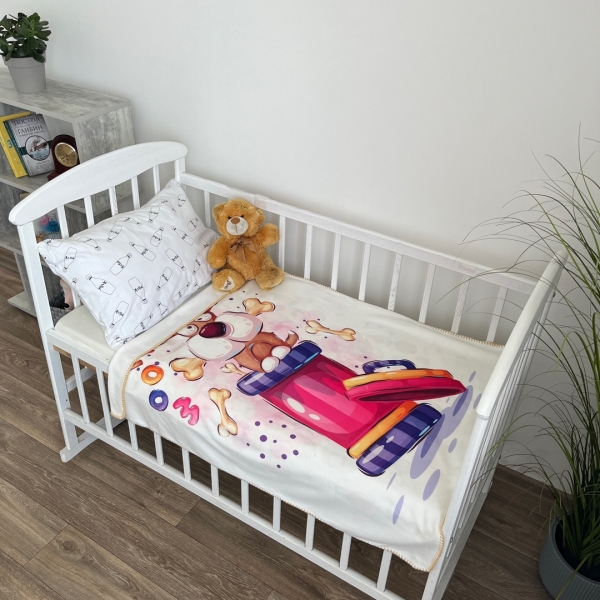 Плед флісовий дитячий собачка