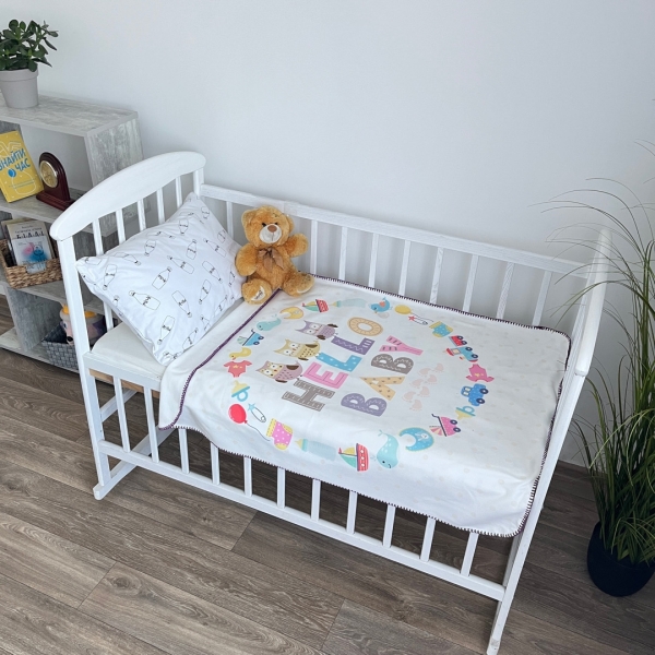 Плед флісовий дитячий Hello baby