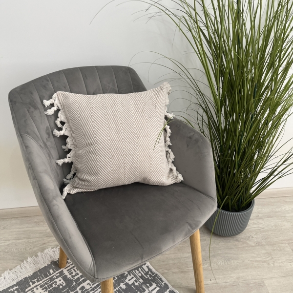 Декоративні подушки зигзаг беж (2)