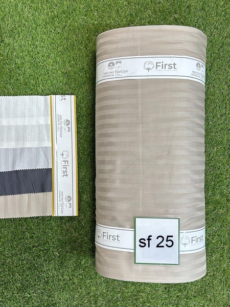 Страйп сатин First №25 тауп