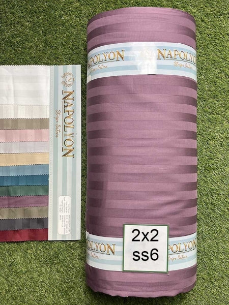 Страйп сатин Napolyon N6 полоска 2х2 