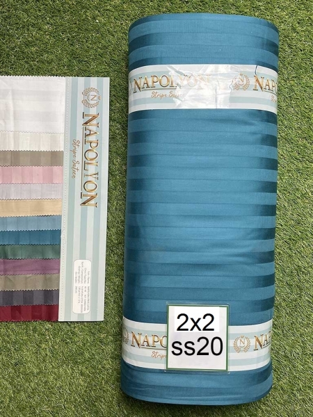 Страйп сатин Napolyon N20 полоска 2х2 