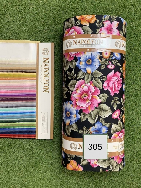 Cатин  принт 305