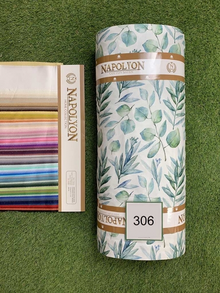 Cатин  принт 306