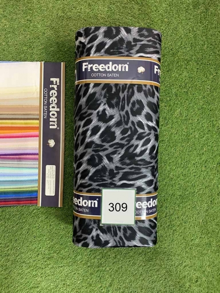 Cатин  принт 309