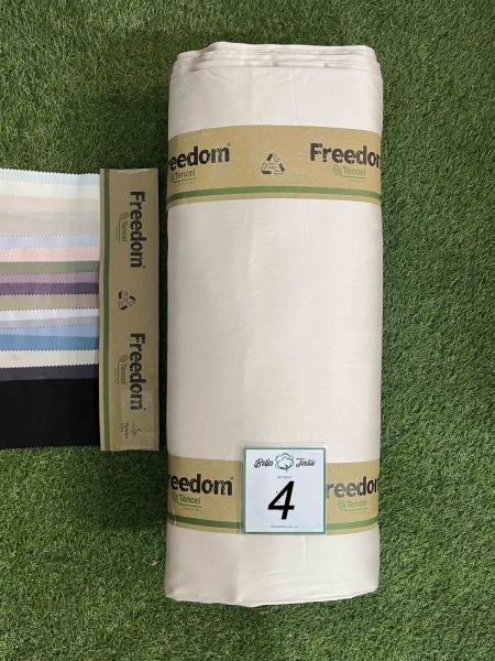 Сатин тенсел 100% код 4 крем