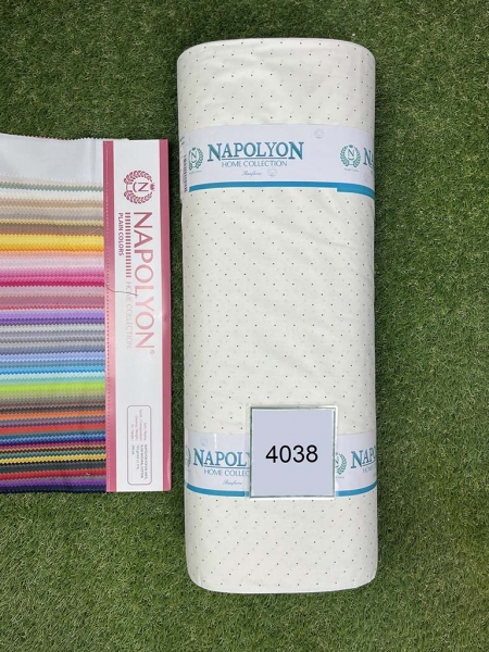 Ранфорс принт 4038 на молочному фоні