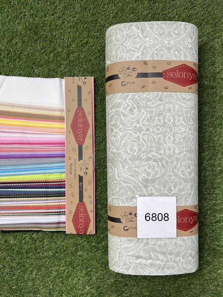 Ранфорс принт 6808 оливка