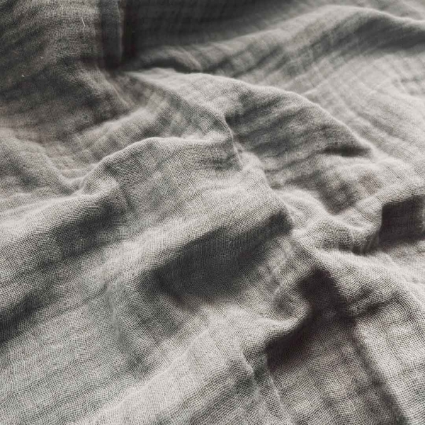 Муслін жатка 4-шаровий №24 сірий металік  240см