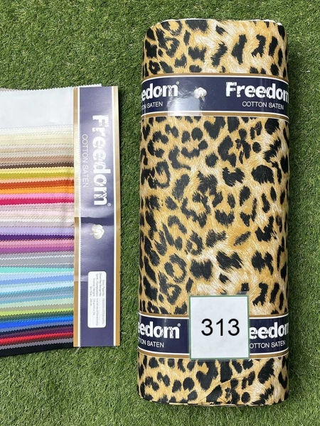 Cатин  принт 313