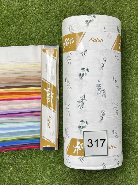 Cатин  принт 317