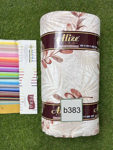 Бязь принт 383 гілки рожеві 