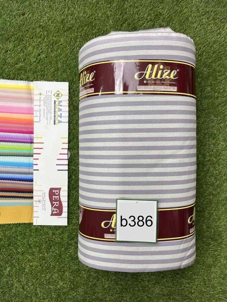 Бязь принт 386 полоска лілова