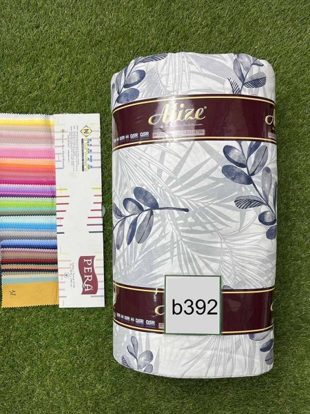 Бязь принт 392 гілка графіт 