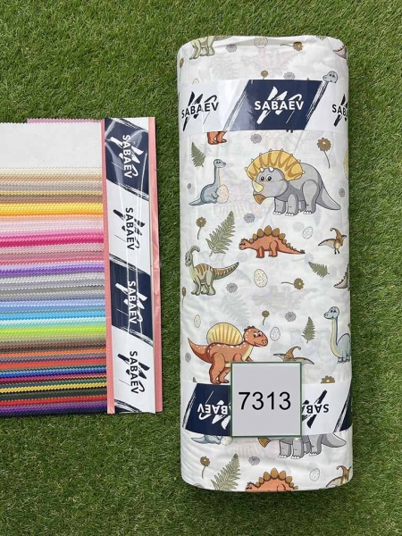 Ранфорс принт 7313 динозаврики