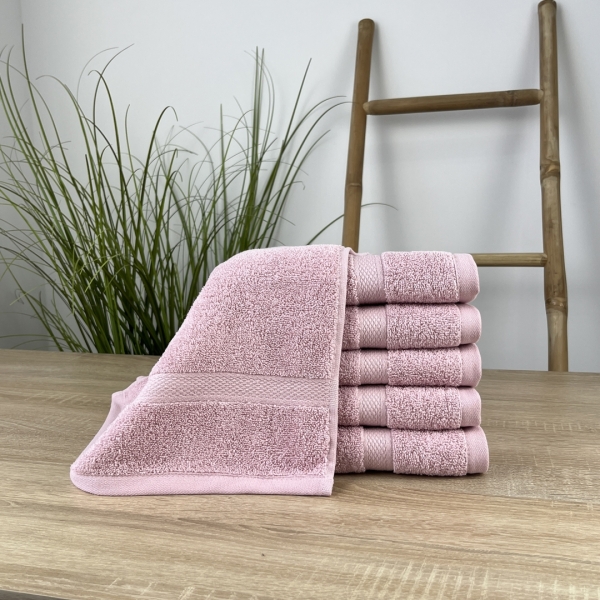 Рушники лице 50х90 5 штук   Пудра