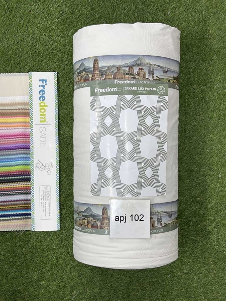 Ранфорс жакард №102 круги молочні