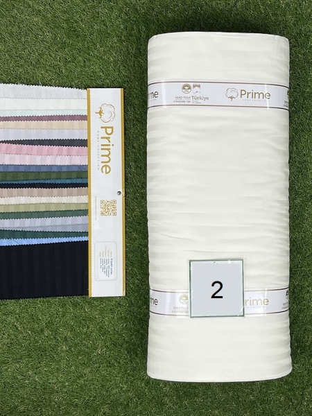 Страйп сатин Prime N2 молочний 