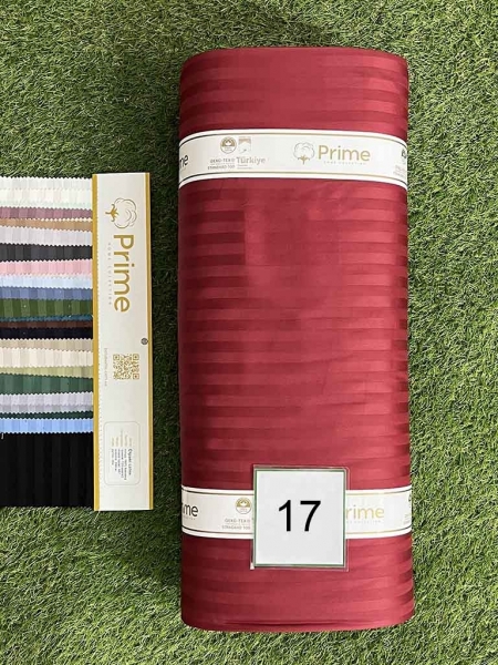 Страйп сатин Prime N17 бордо