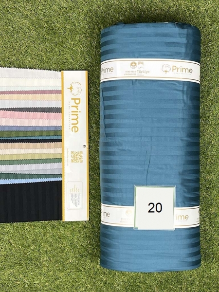 Страйп сатин Prime N20 морська хвиля