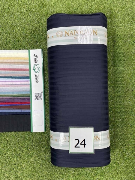 Страйп сатин Prime N24 темно-синій 