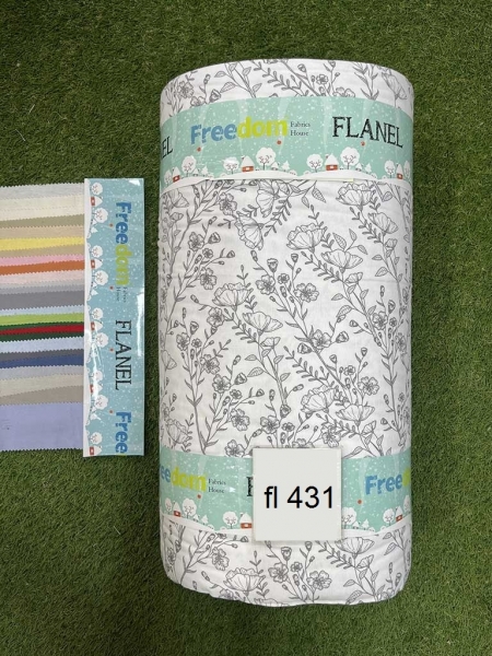 Фланель принт 431 сірий