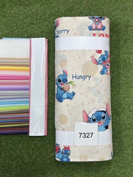 Ранфорс принт 7327 Стіч Love